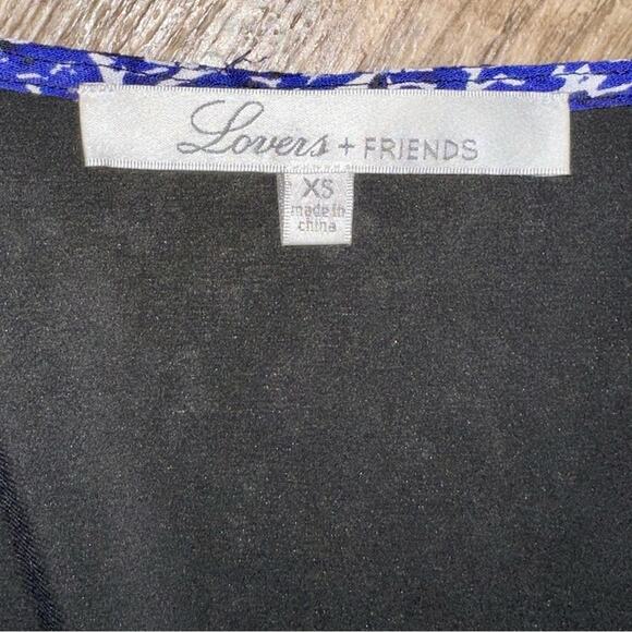 Lovers + Friends Isabelle Romper in Royal Scarf Blue Size XS - Picture 4 of 16